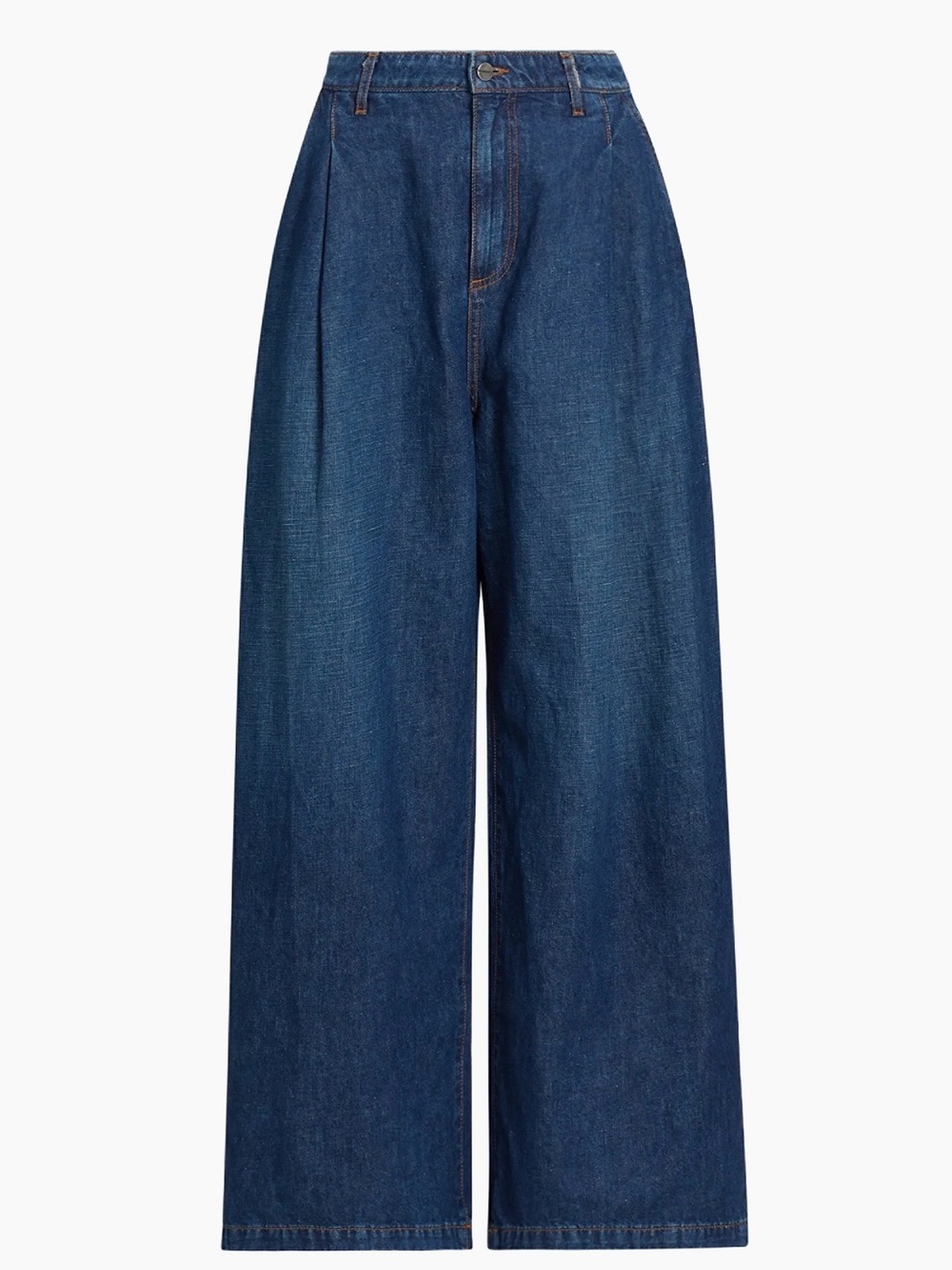 TWP Greene st Wide Leg Mid-Rise Women's Jeans - Dark Blue